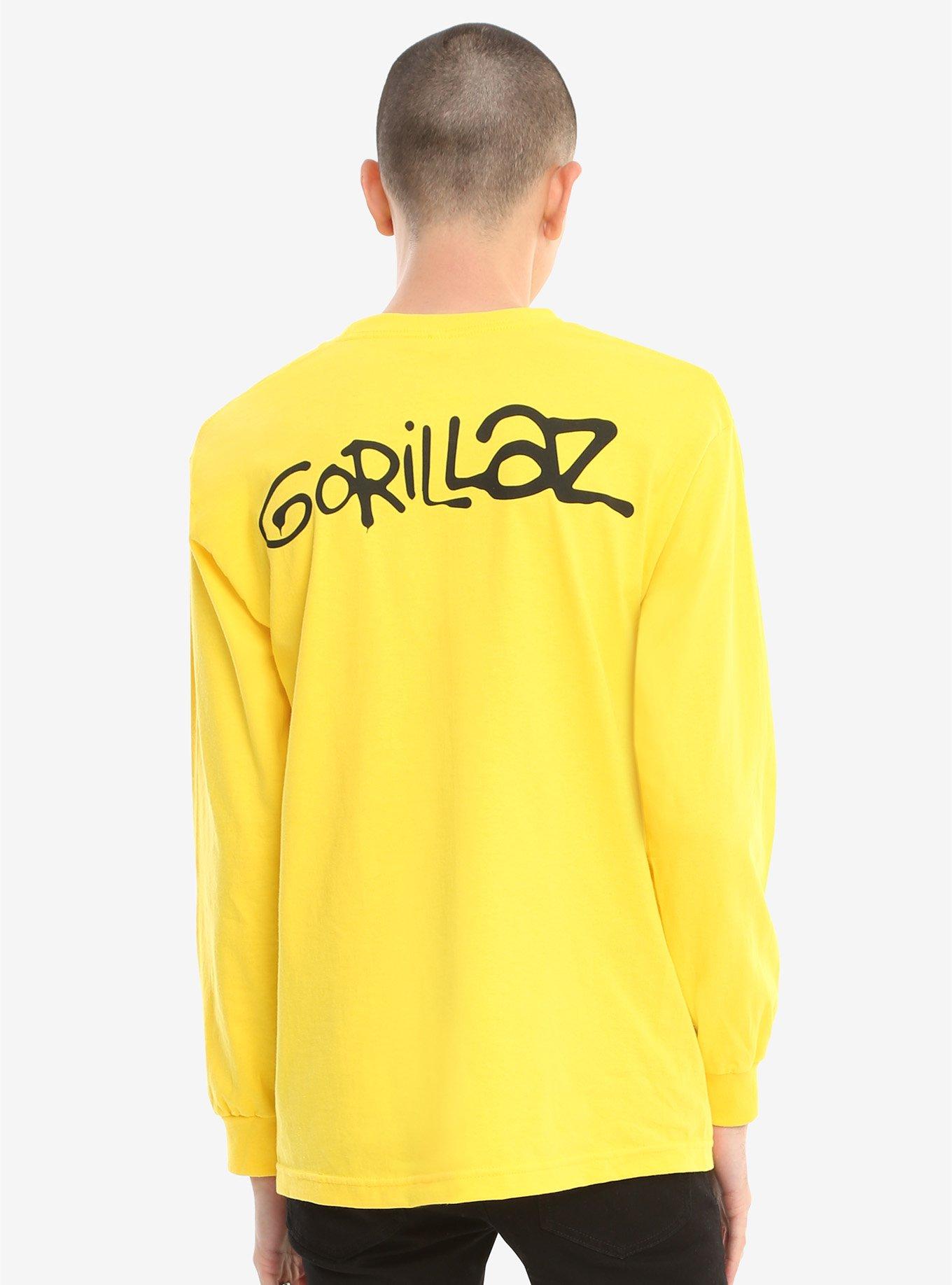 Gorillaz Group Yellow Long-Sleeve T-Shirt, , alternate