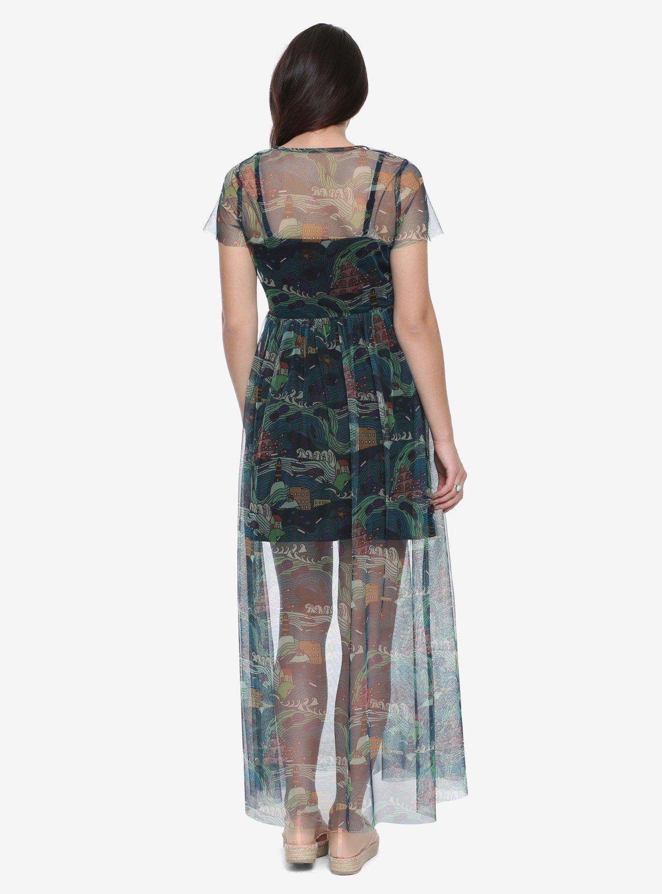 Her Universe Studio Ghibli Ponyo Line Art Maxi Dress - BoxLunch Exclusive, , alternate