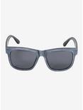 Grey Faux Wood Retro Sunglasses, , alternate