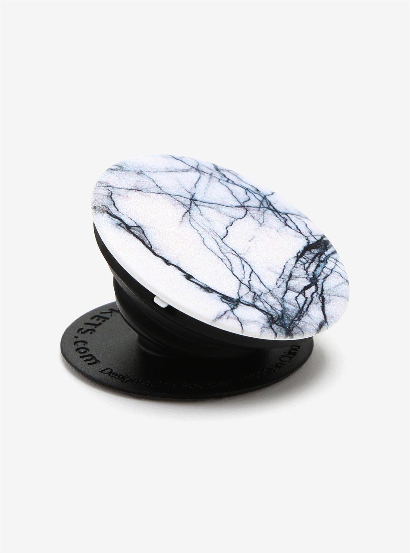 PopSockets White Marble Phone Grip & Stand, , alternate