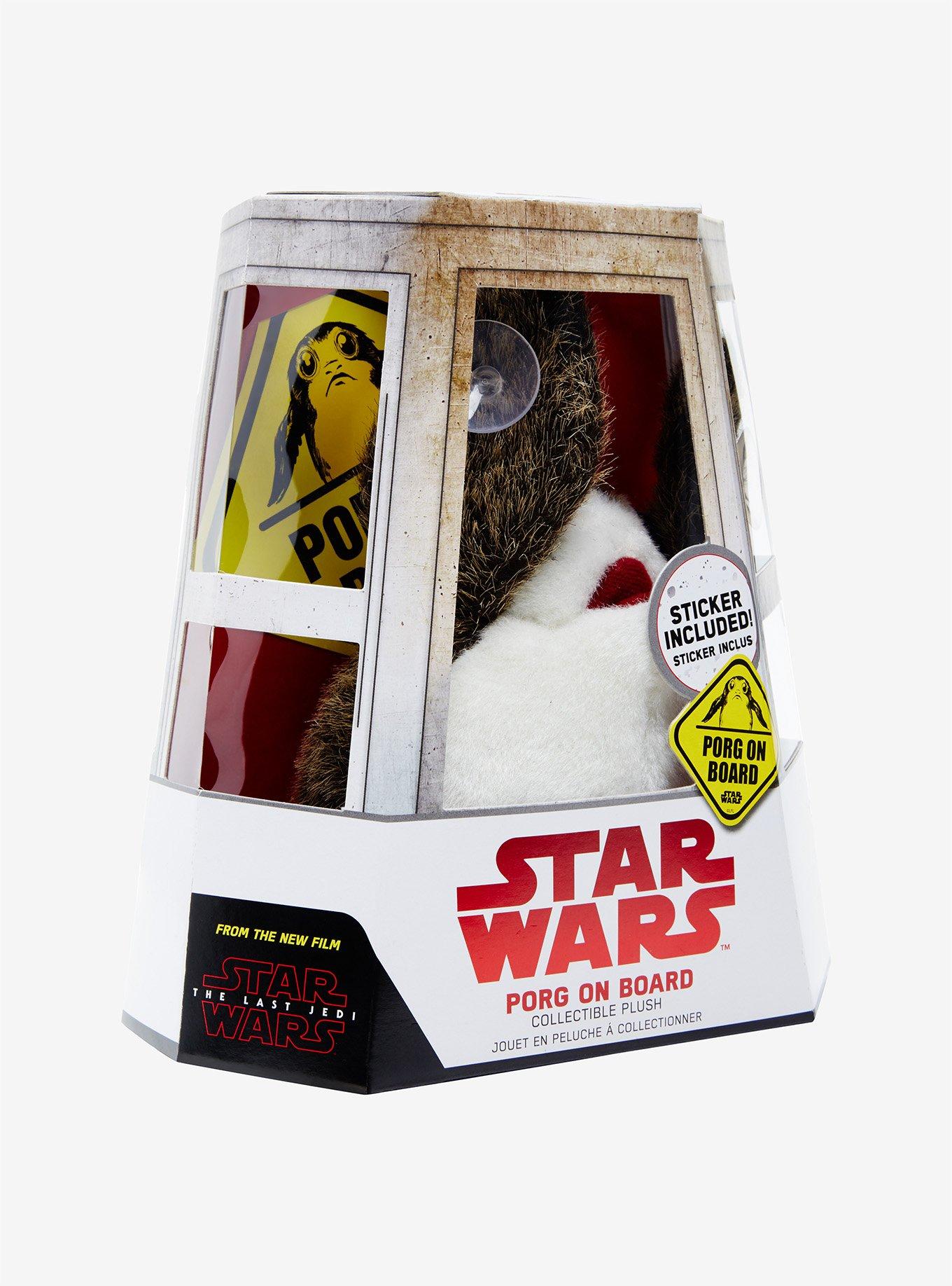 Star Wars: The Last Jedi Porg On Board Plush, , alternate
