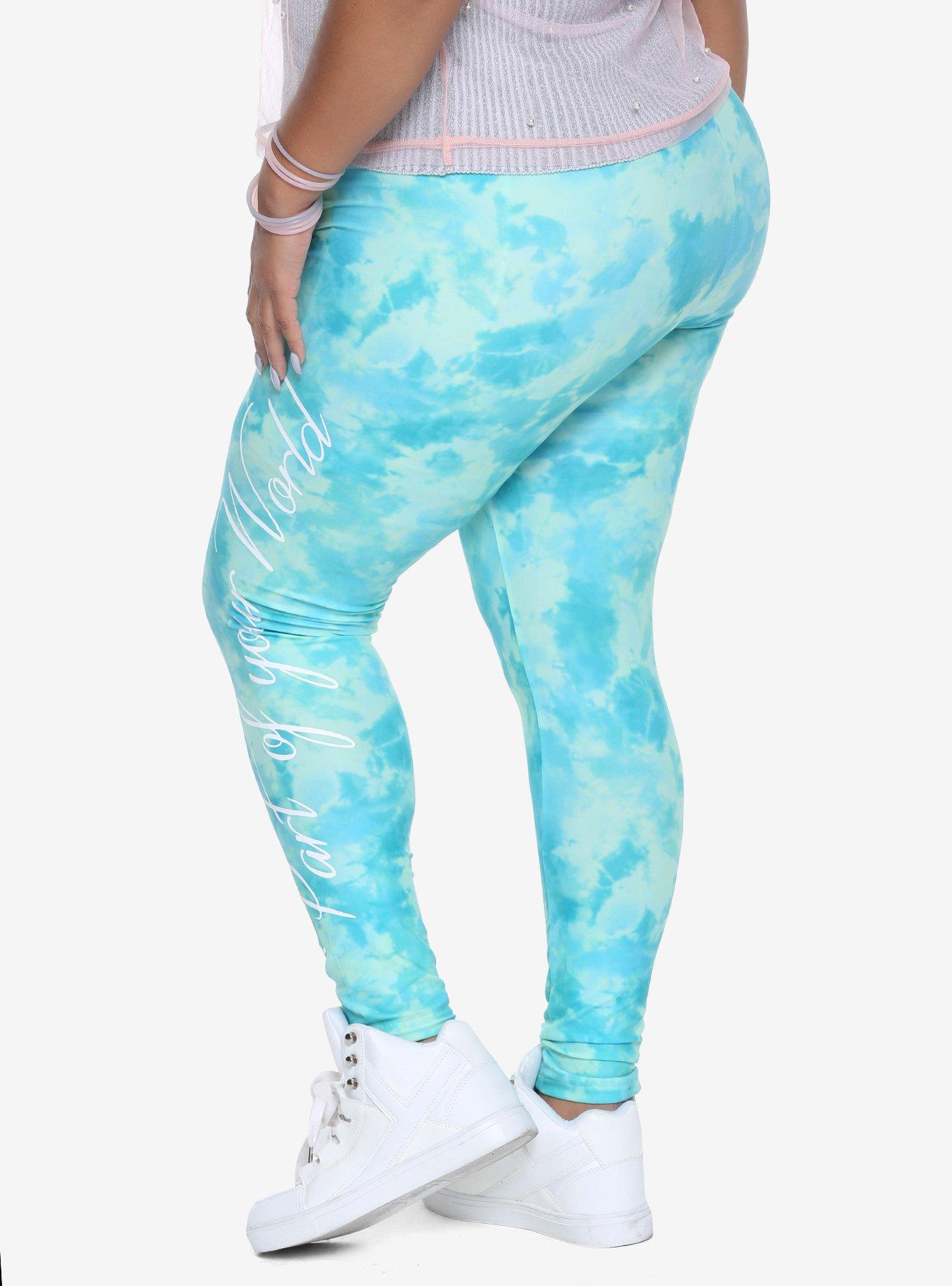 Disney The Little Mermaid Ariel Tie-Dye Part Of Your World Leggings Plus Size, , alternate