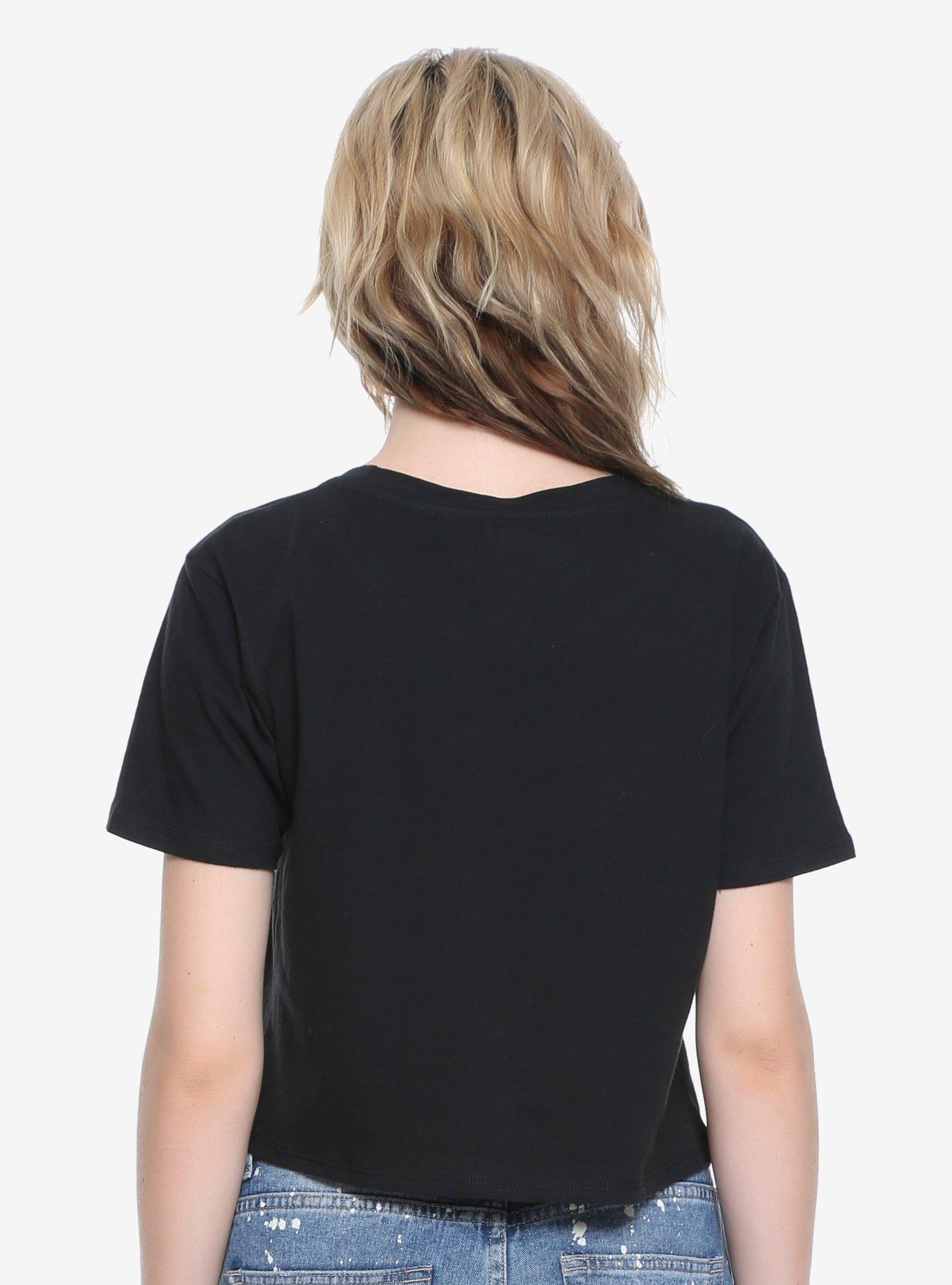 Far Out Glow-In-The-Dark Girls Crop Top, , alternate