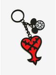 Disney Kingdom Hearts Heartless Logo Key Chain, , alternate