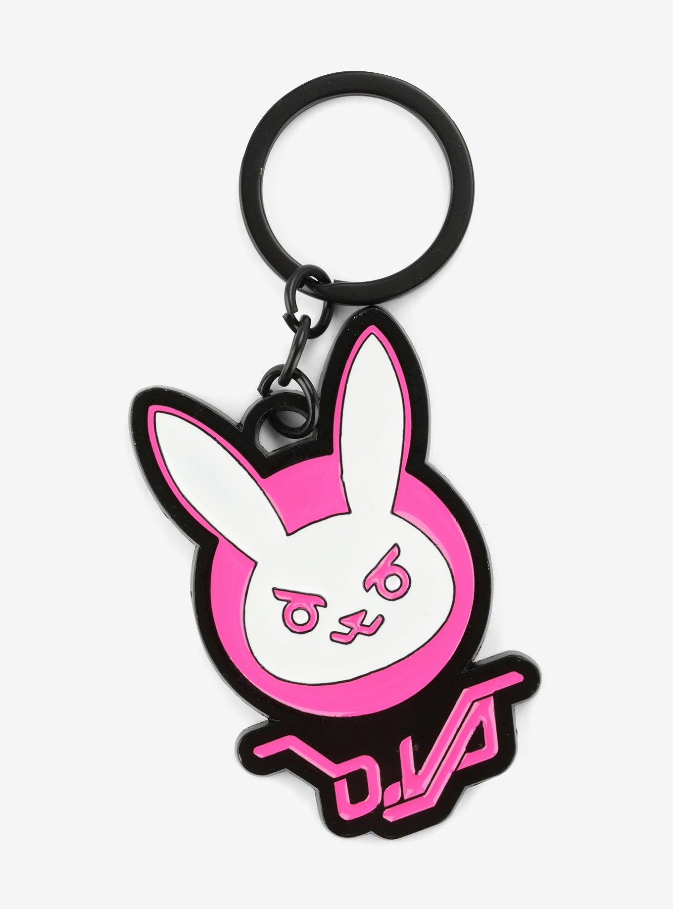 Overwatch D.Va Bunny Metal Key Chain, , alternate