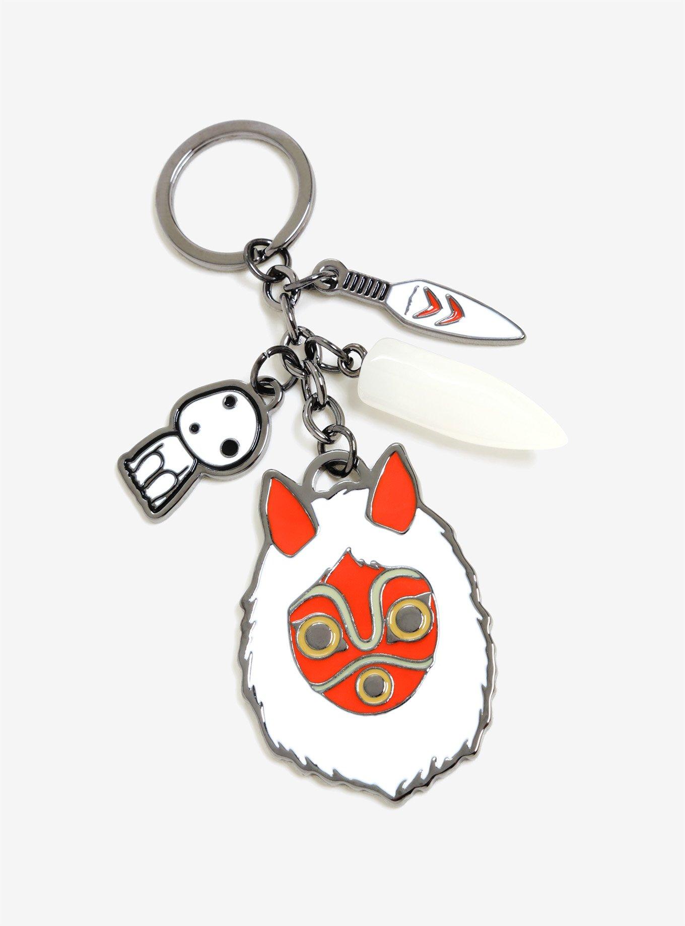 Studio Ghibli Princess Mononoke San Mask Key Chain, , alternate