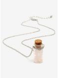 Rose Quartz Pebble Bottle Necklace - BoxLunch Exclusive, , alternate