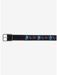 Embroidered Flower Faux Leather Belt, , alternate