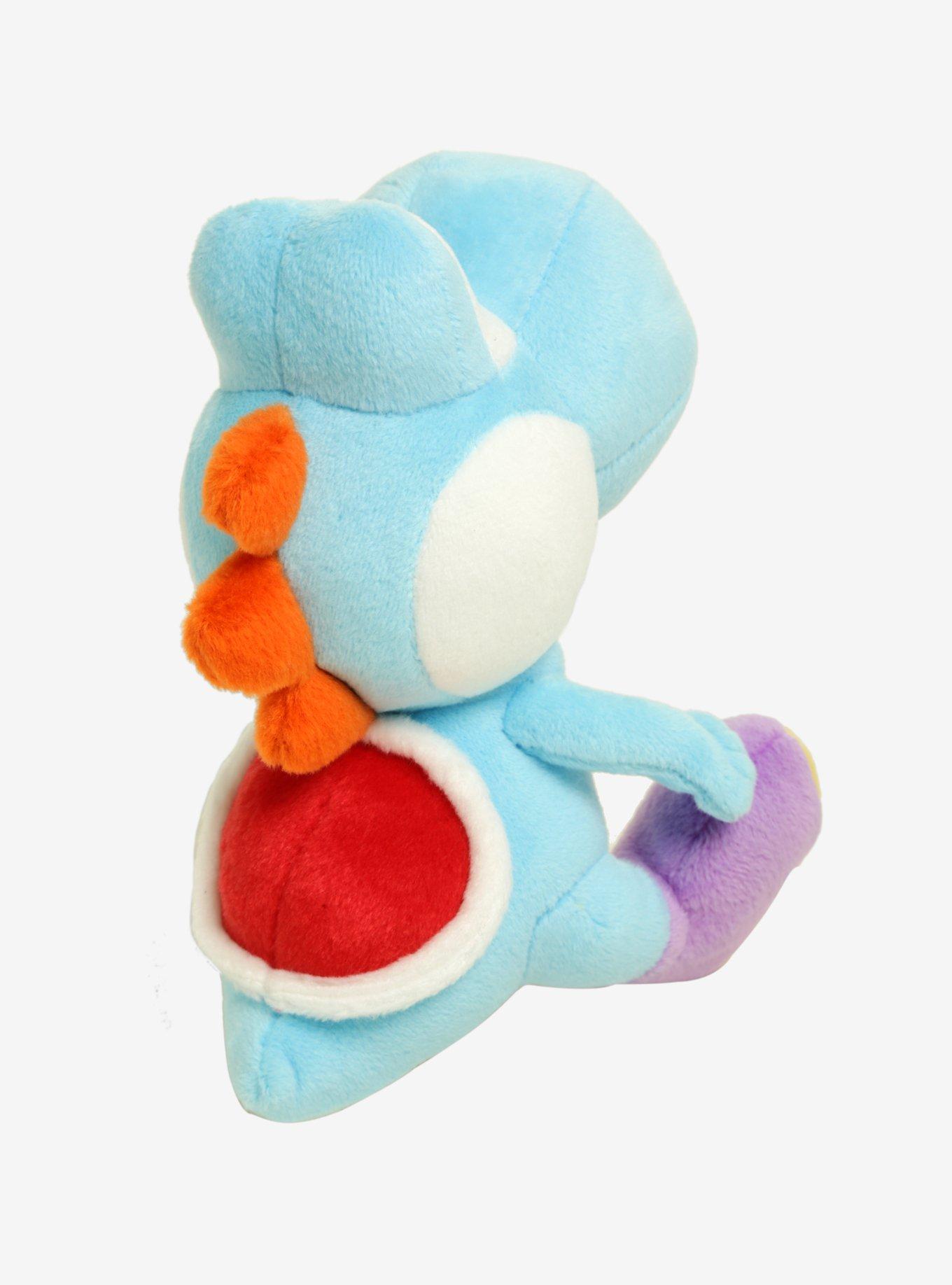 Nintendo Super Mario Bros. Light Blue Yoshi 6 Inch Plush, , alternate