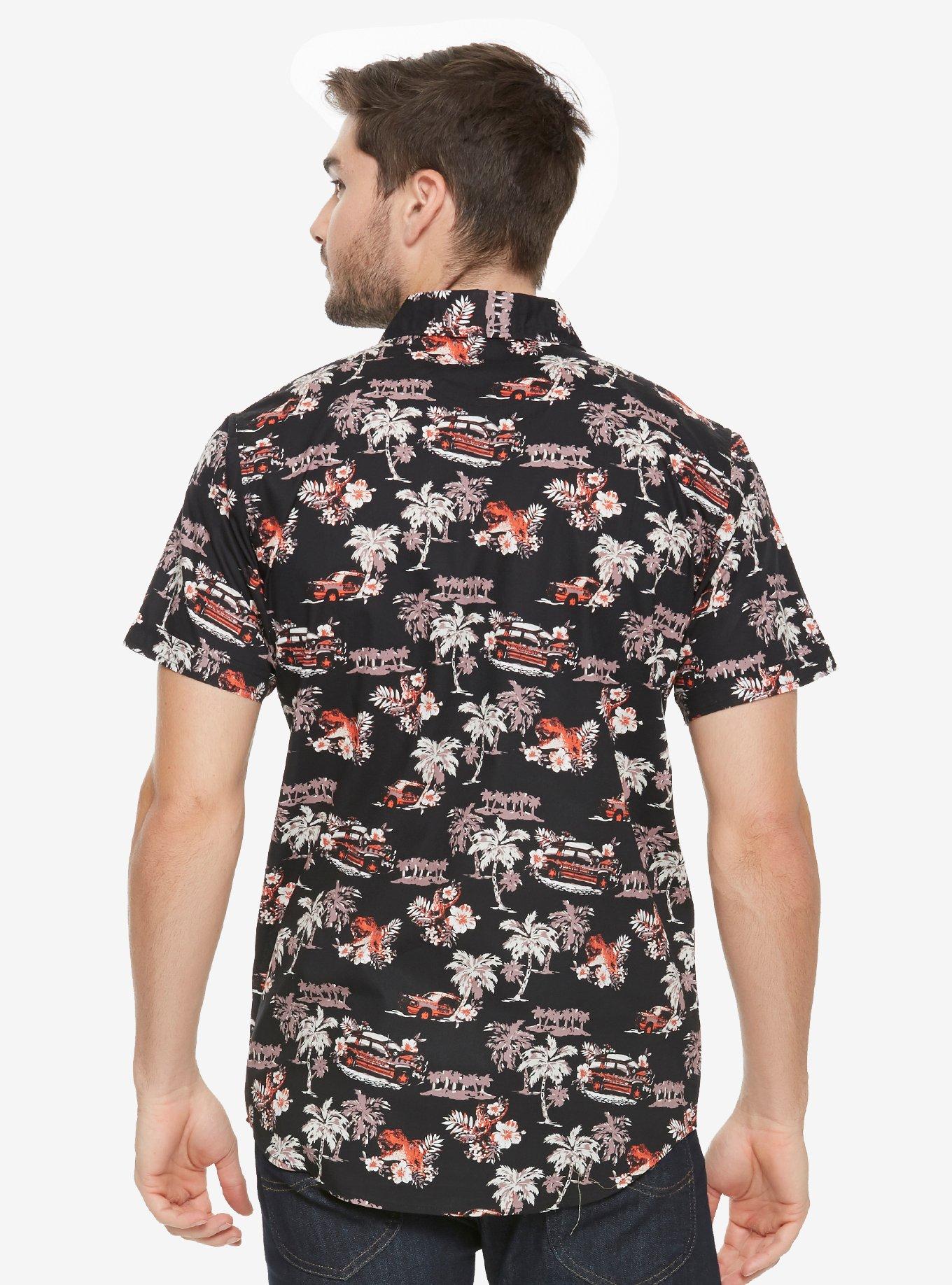 Jurassic Park Van Woven Button-Up - BoxLunch Exclusive, , alternate