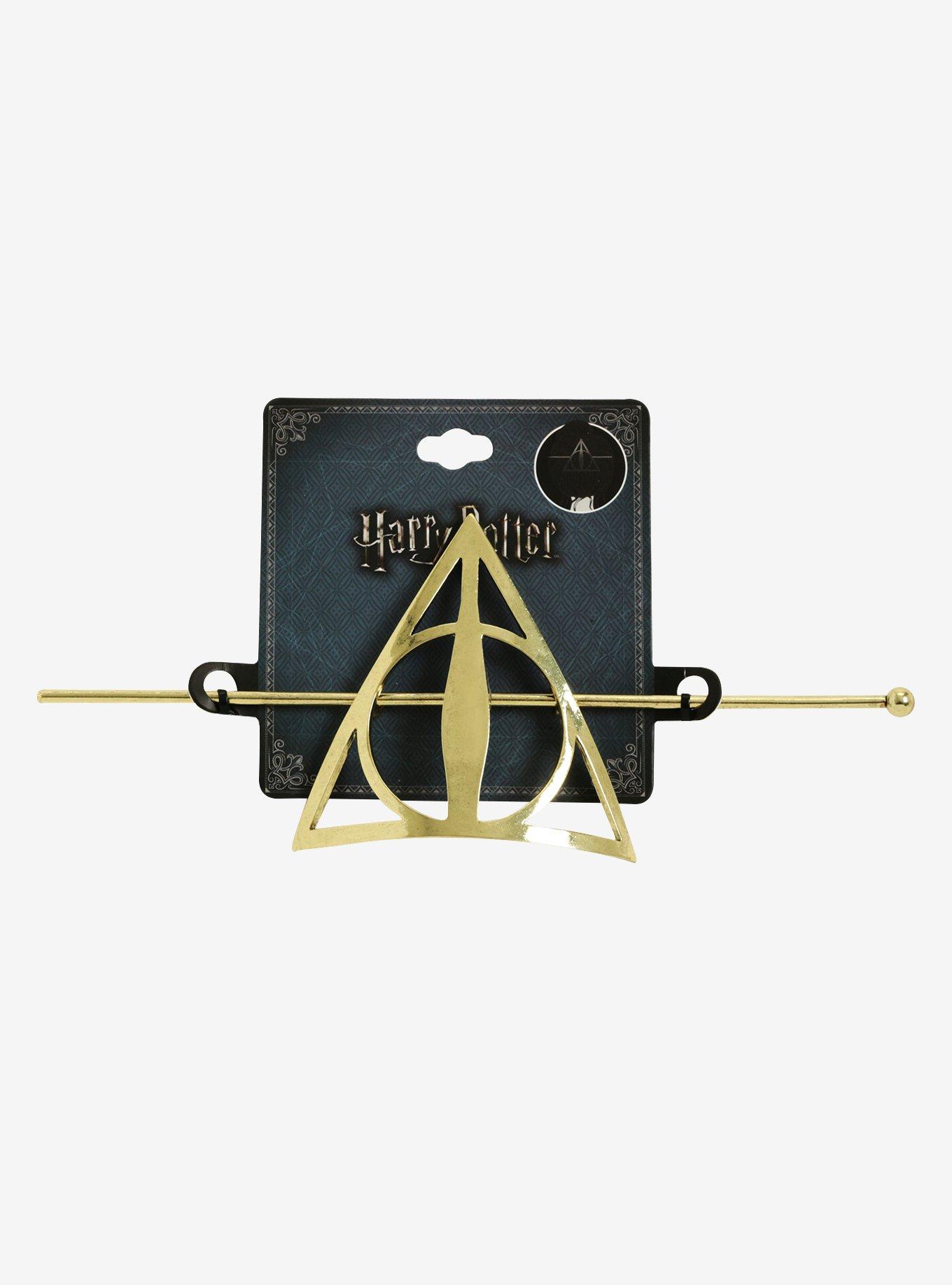 Harry Potter Deathly Hallows Gold Hair Pin, , alternate