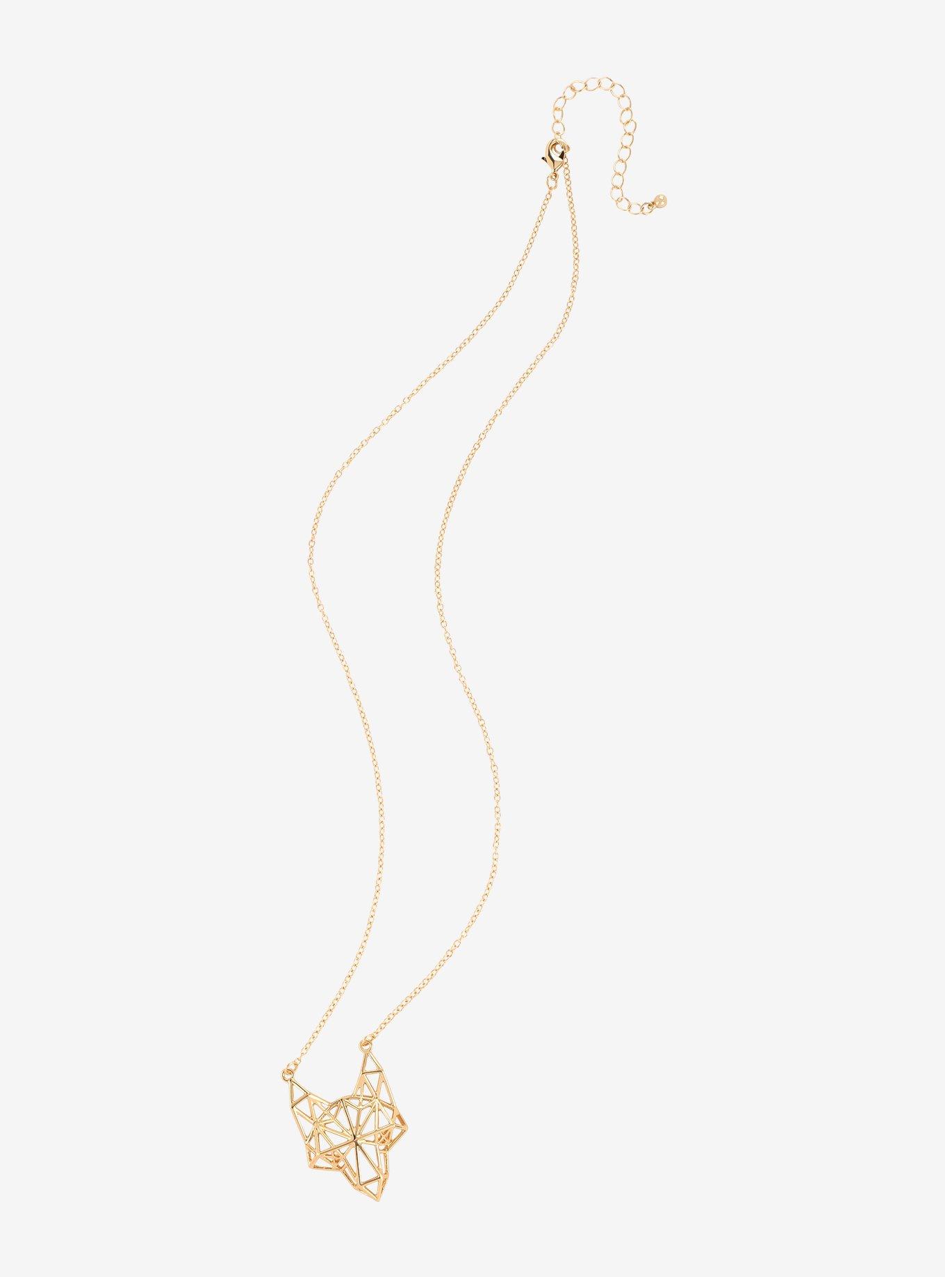 Geo-Fox Gold Chain Necklace, , alternate