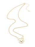 Geo-Cat Gold Chain Necklace, , alternate