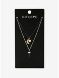 Blackheart Moon & Crystal Necklace Set, , alternate