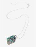 Blackheart Druzy Crystal Pendant Necklace, , alternate