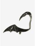 Blackheart Black Dragon Wing Ear Cuff, , alternate