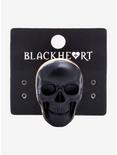 Blackheart Matte Black Large Skull Ring, , alternate
