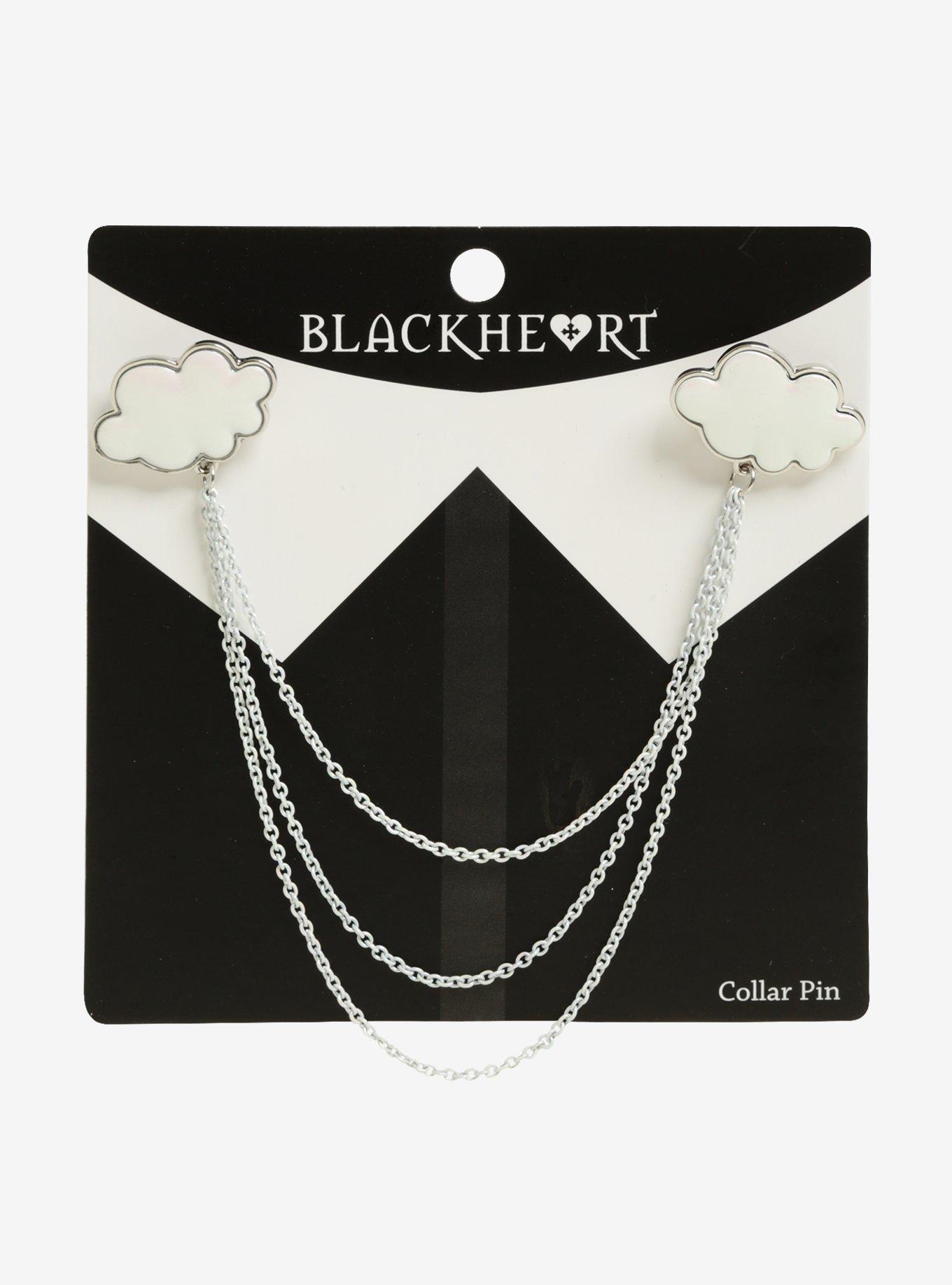 Blackheart Iridescent Cloud Collar Pins, , alternate