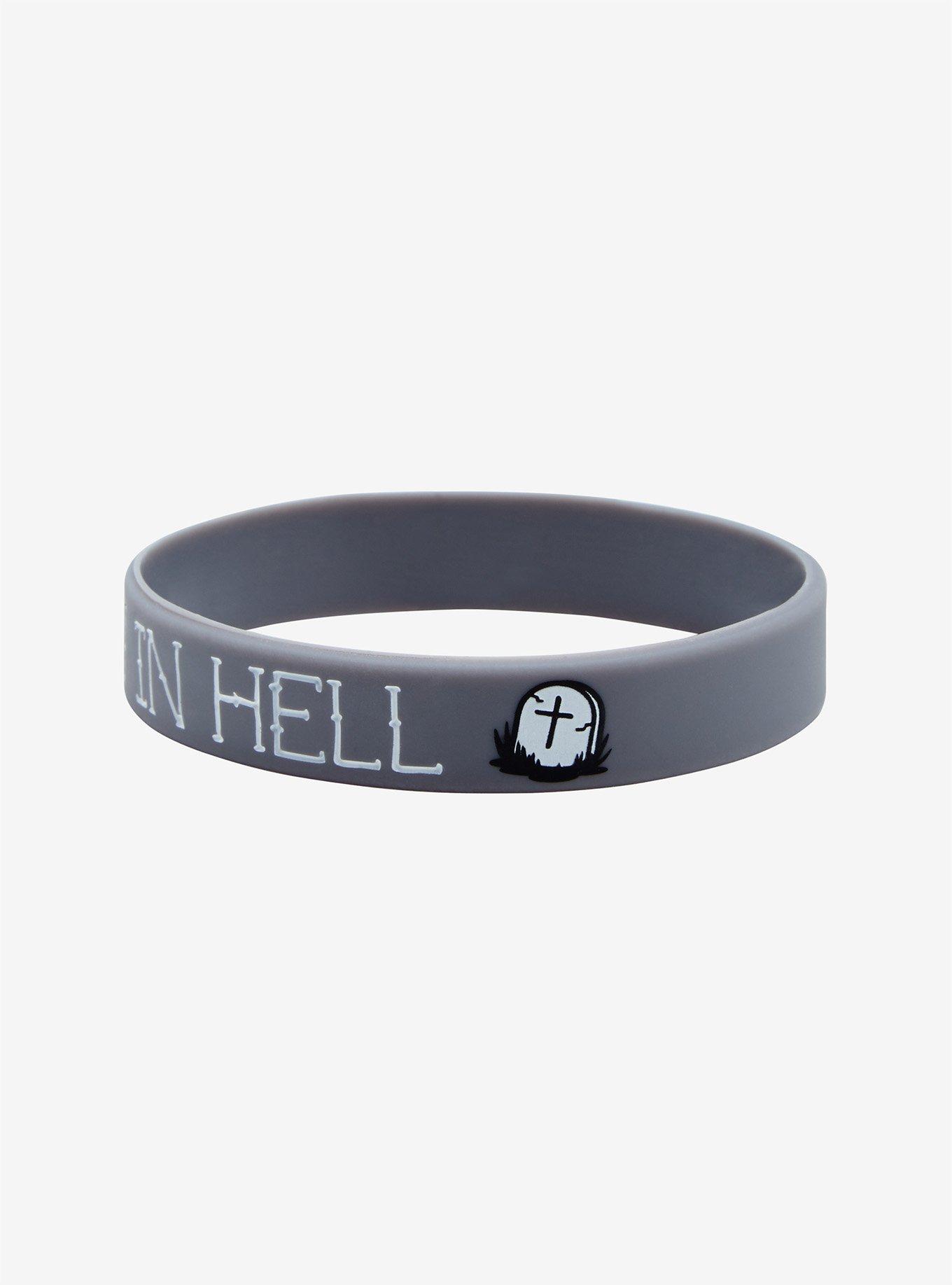 See You In Hell Rubber Bracelet, , alternate