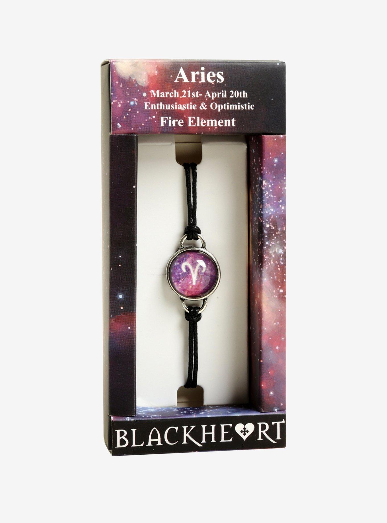 Blackheart Aries Zodiac Cord Bracelet, , alternate