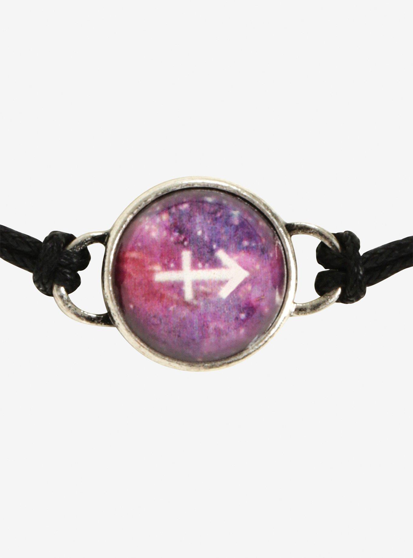 Blackheart Sagittarius Zodiac Cord Bracelet, , alternate