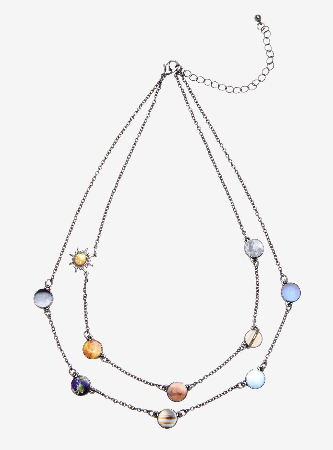 Blackheart Solar System Layer Necklace, , alternate