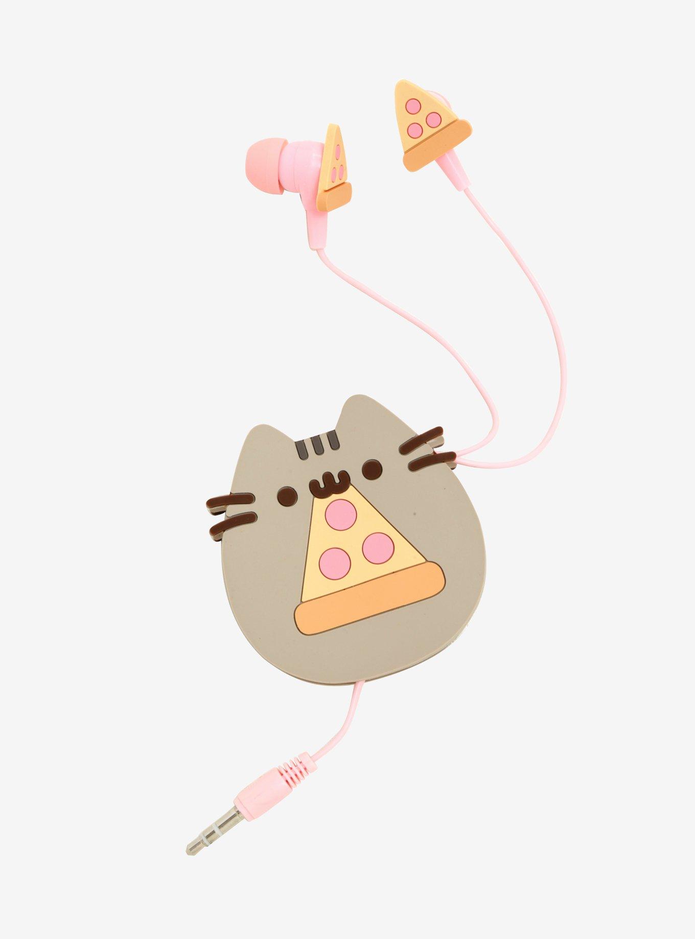 Pusheen Pizza Earbuds, , alternate