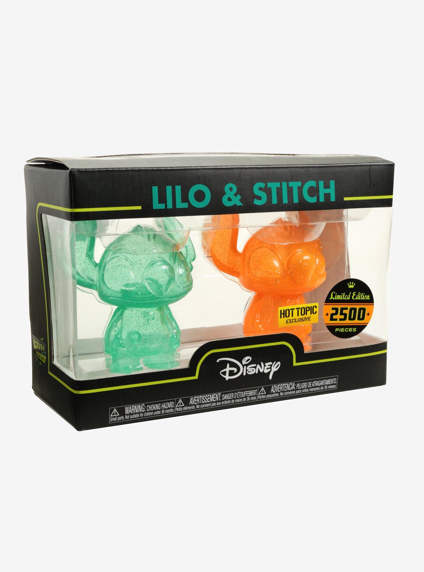 Funko Disney Lilo & Stitch Orange & Green Glitter Stitch Hikari XS Limited Edition Vinyl Figure Set Hot Topic Exclusive, , alternate