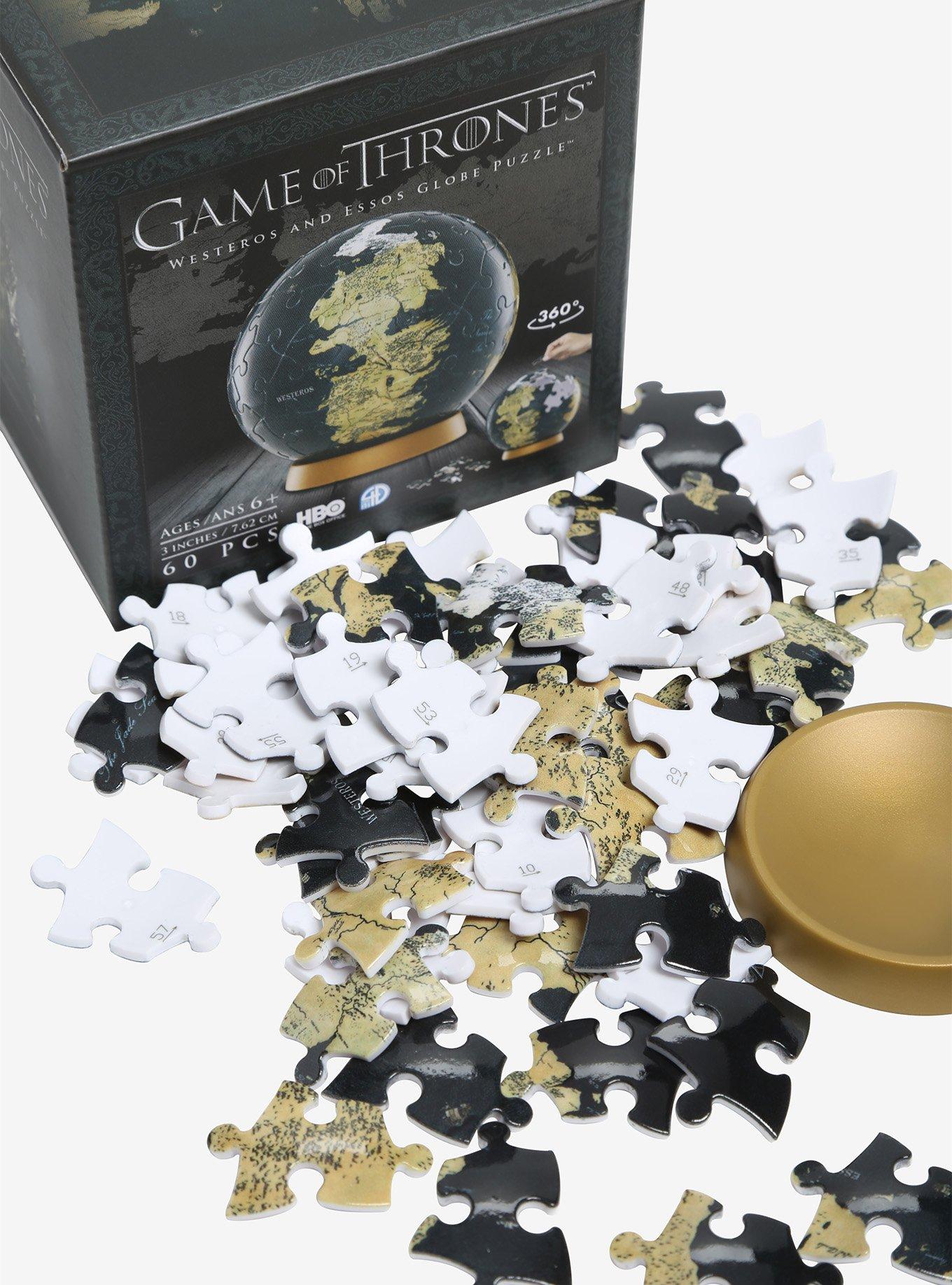 Game Of Thrones Westeros And Essos 3 Inch Globe Puzzle, , alternate