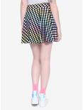 Pastel Checkered Skater Skirt, , alternate