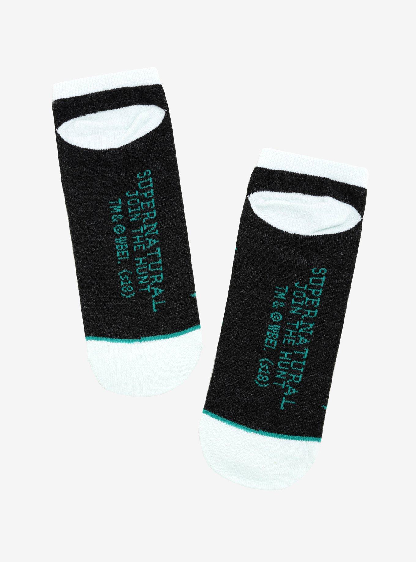 Supernatural Sam Dean & Cass No-Show Socks, , alternate