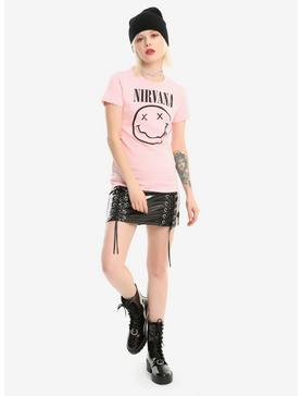 Nirvana Pink Smile Girls T-Shirt, PINK, hi-res