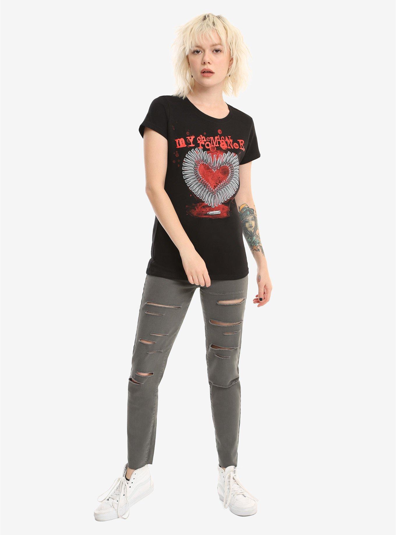 My Chemical Romance Bullet Heart Girls T-Shirt, , alternate