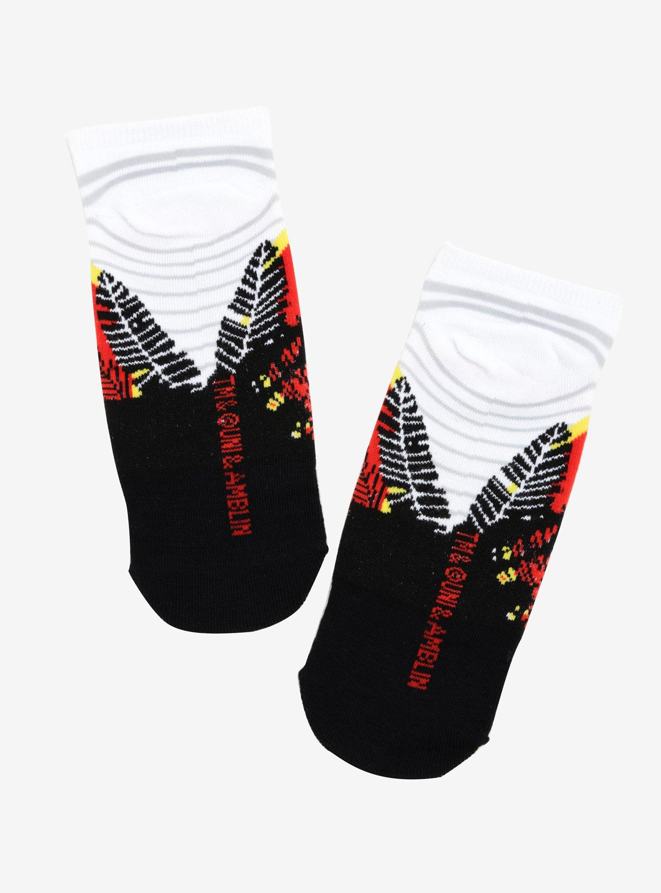 Jurassic Park Logo No-Show Socks, , alternate