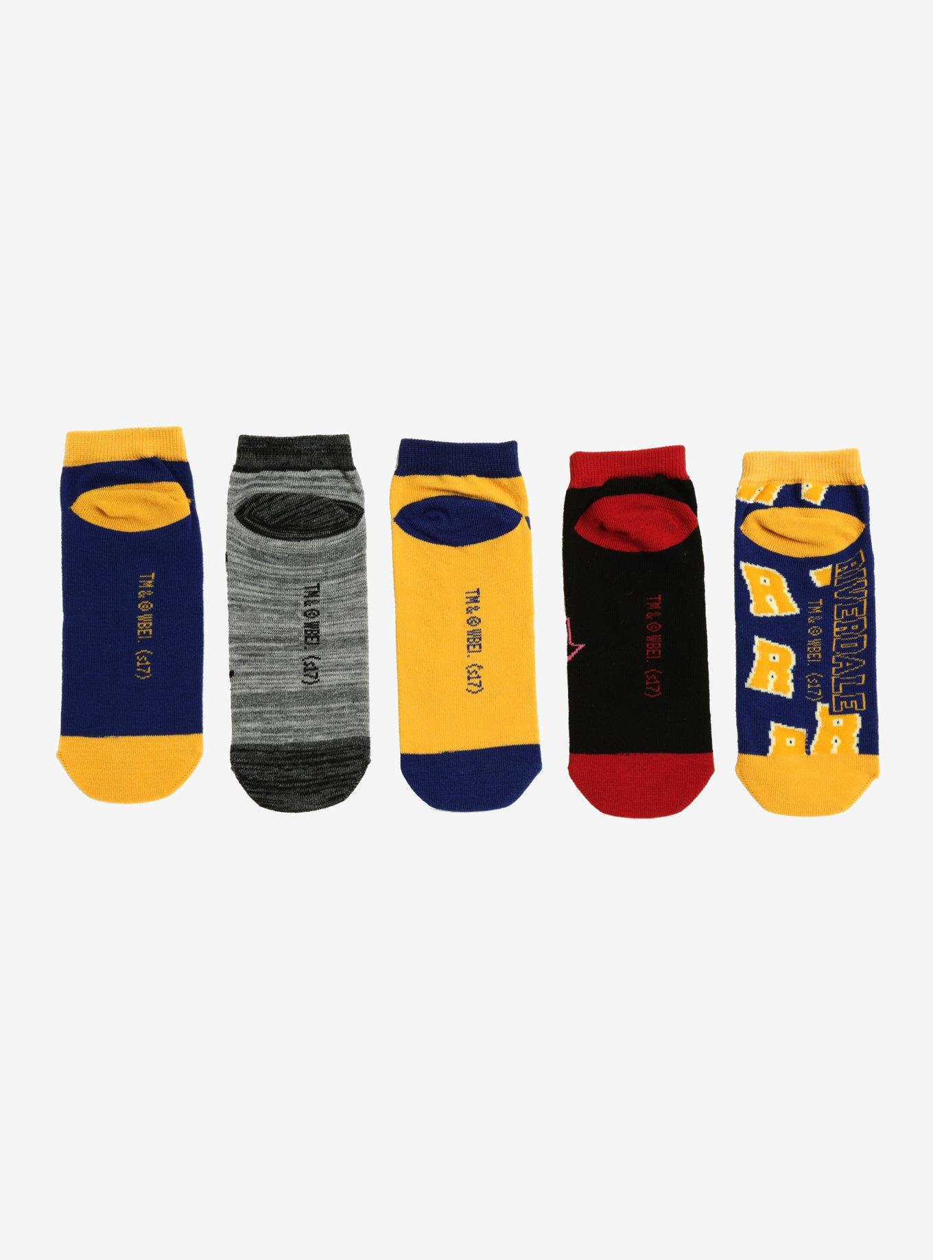 Riverdale No-Show Socks 5 Pair Hot Topic Exclusive, , alternate