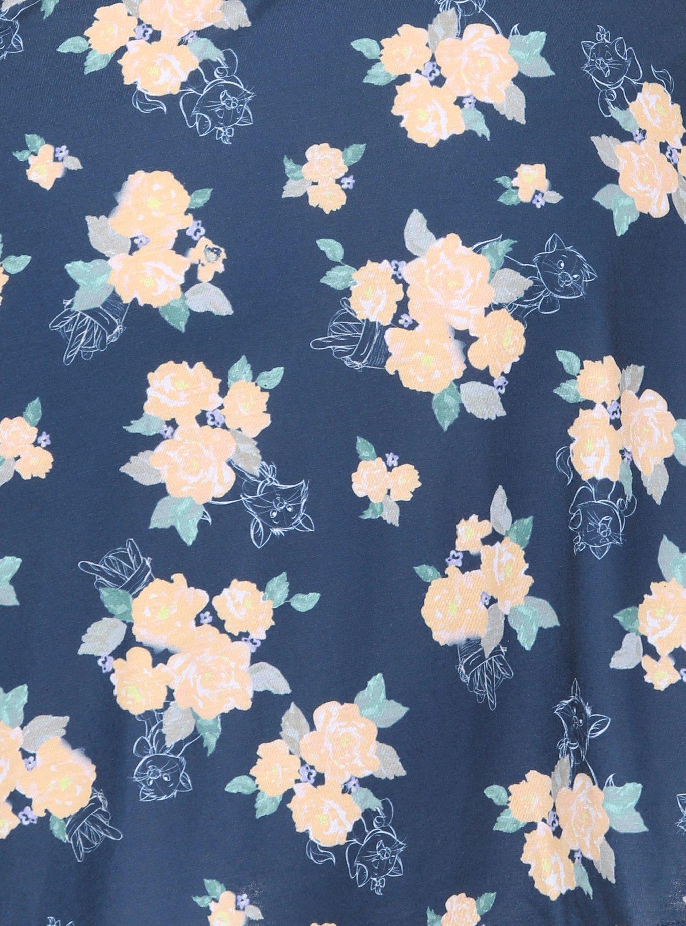 Disney The Aristocats Floral Dress Plus Size, NAVY, alternate
