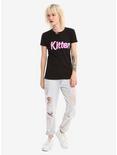Kitten Flocked Girls T-Shirt, , alternate