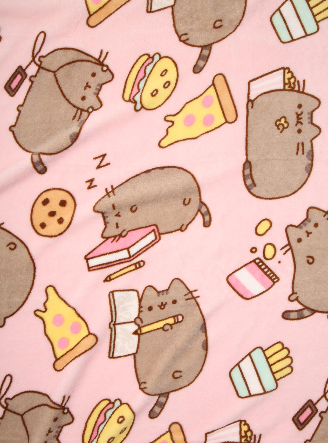 Pusheen Snacks Throw Blanket