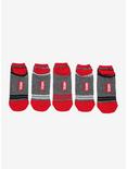 Marvel Deadpool Taco Emoji No-Show Socks 5 Pair, , alternate