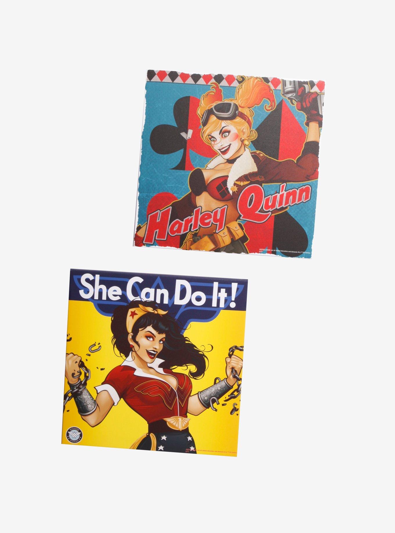 DC Comics Bombshells Canvas Wall Art Set, , alternate