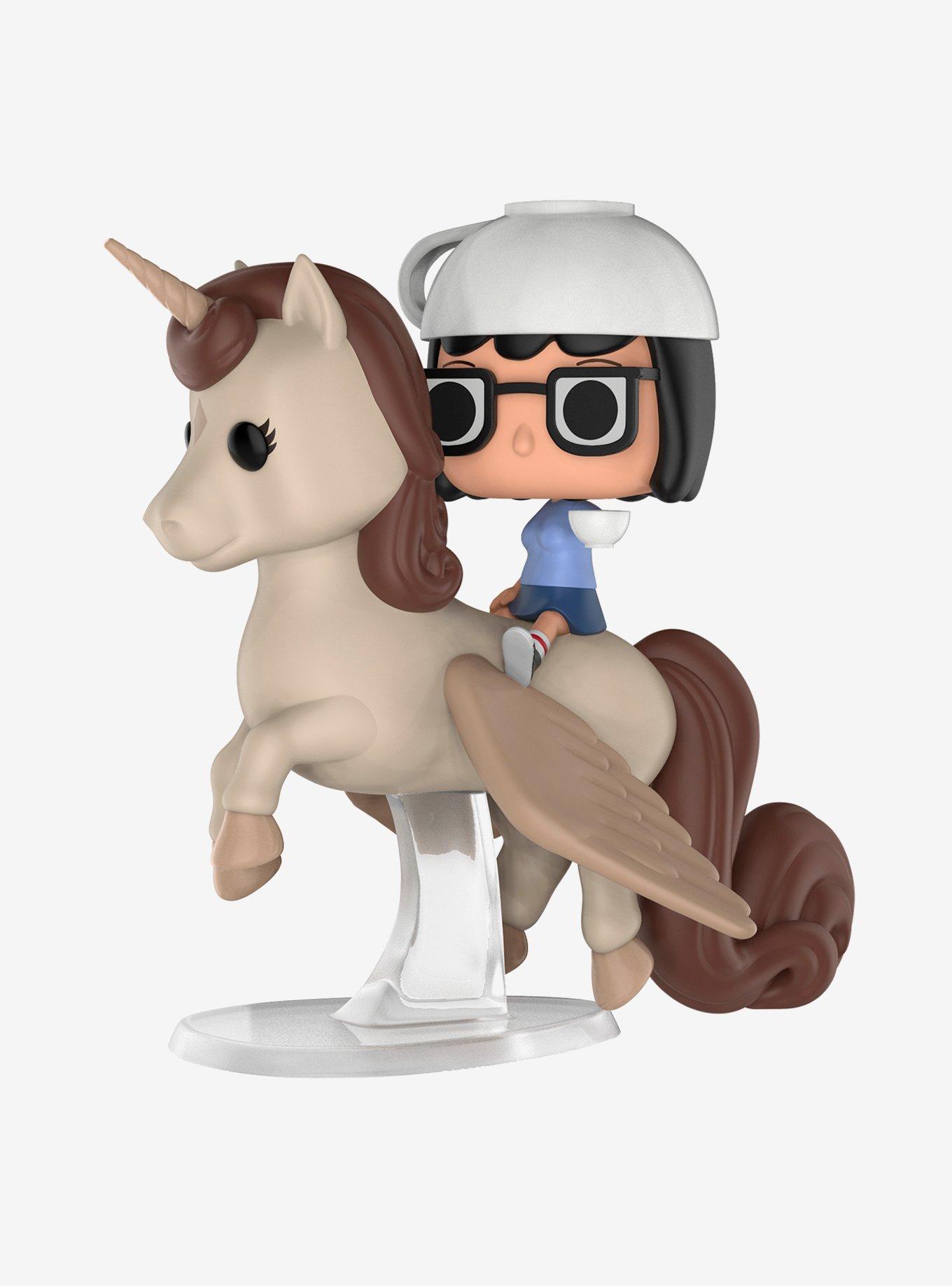 Funko Pop! Rides Bob's Burgers Espresso Trip Tina & Unicorn Vinyl Figure - 2018 Summer Convention Exclusive, , alternate