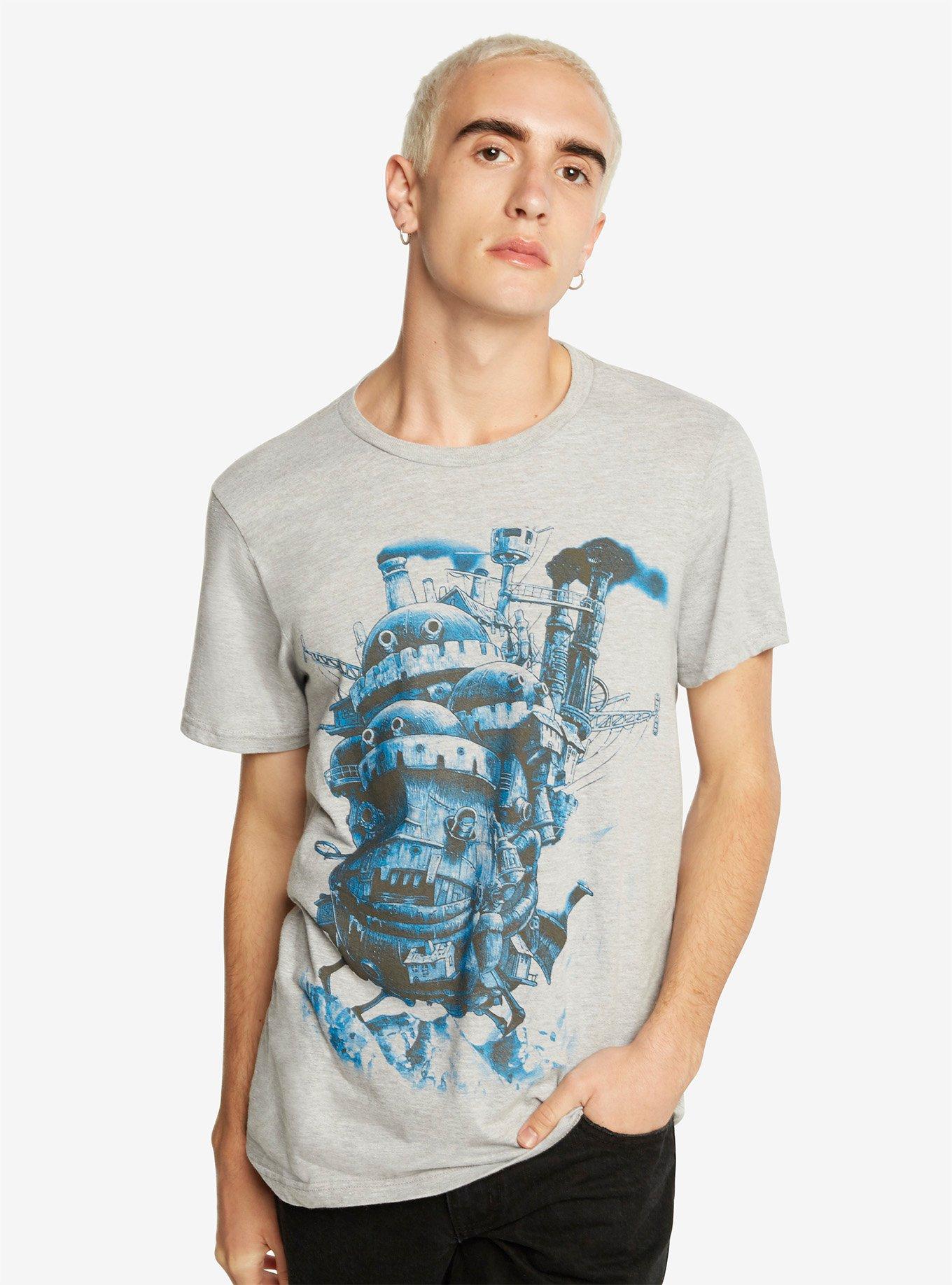 Studio Ghibli Howl's Moving Castle Blue Tonal T-Shirt Hot Topic Exclusive, , alternate