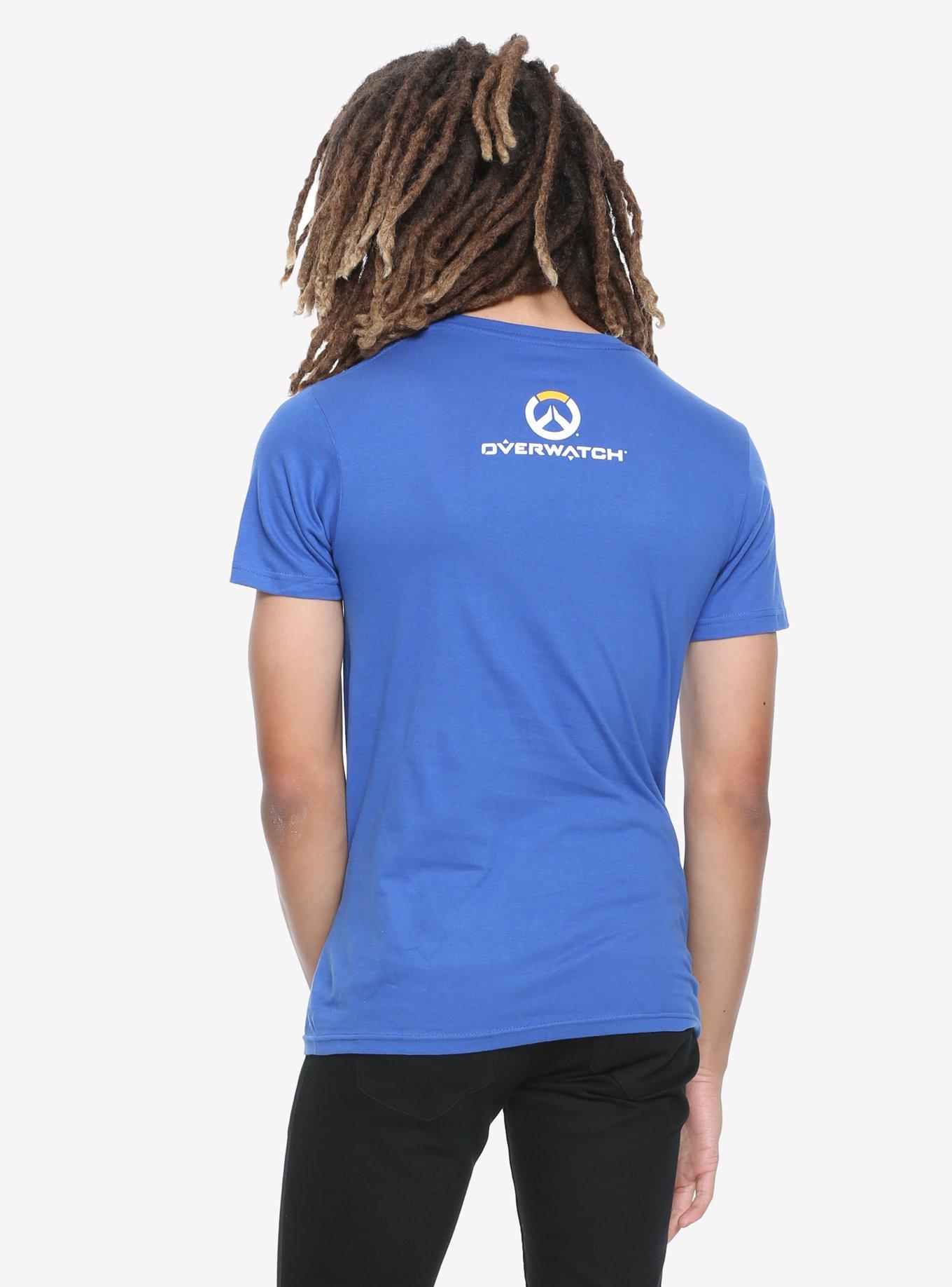 Overwatch Soldier: 76 Logo T-Shirt, BLUE, alternate