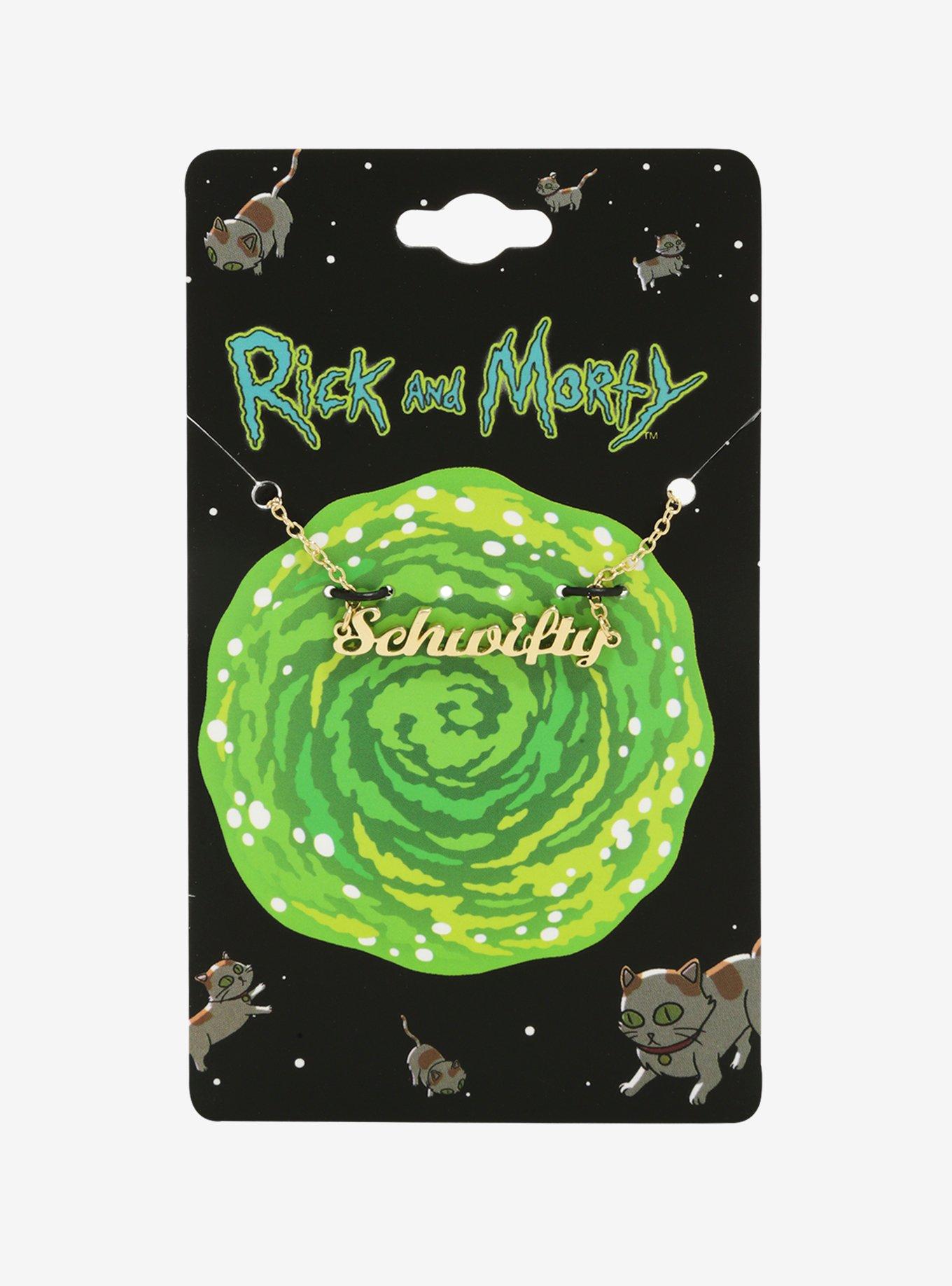 Rick And Morty Schwifty Script Necklace, , alternate