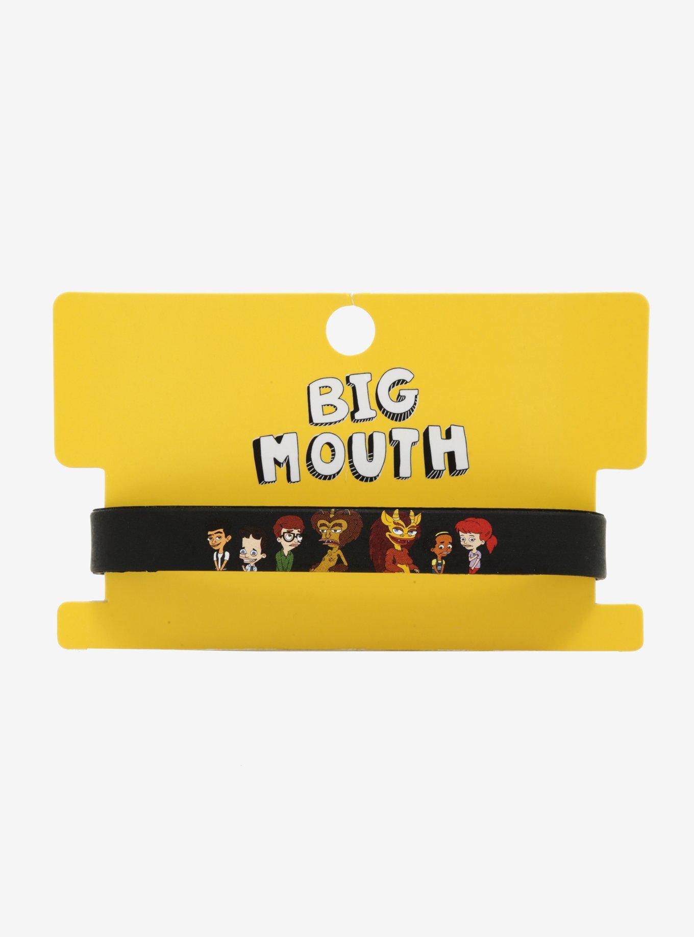 Big Mouth Character Rubber Bracelet, , alternate