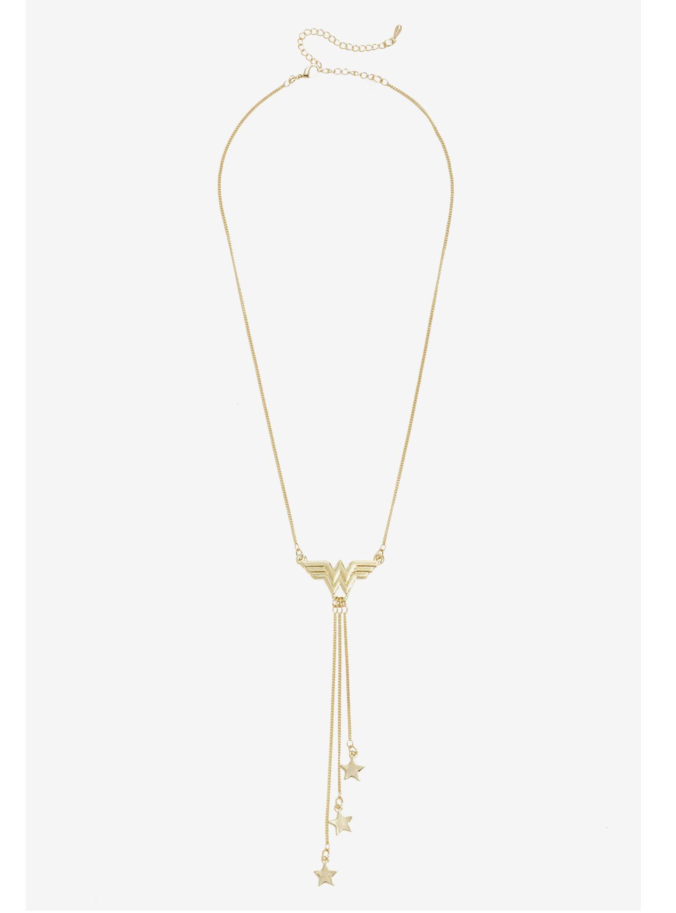 DC Comics Wonder Woman Dangle Stars Necklace, , alternate - view 2