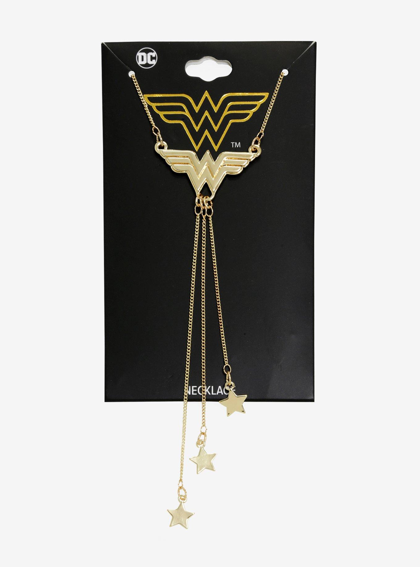 DC Comics Wonder Woman Dangle Stars Necklace, , alternate - view 3