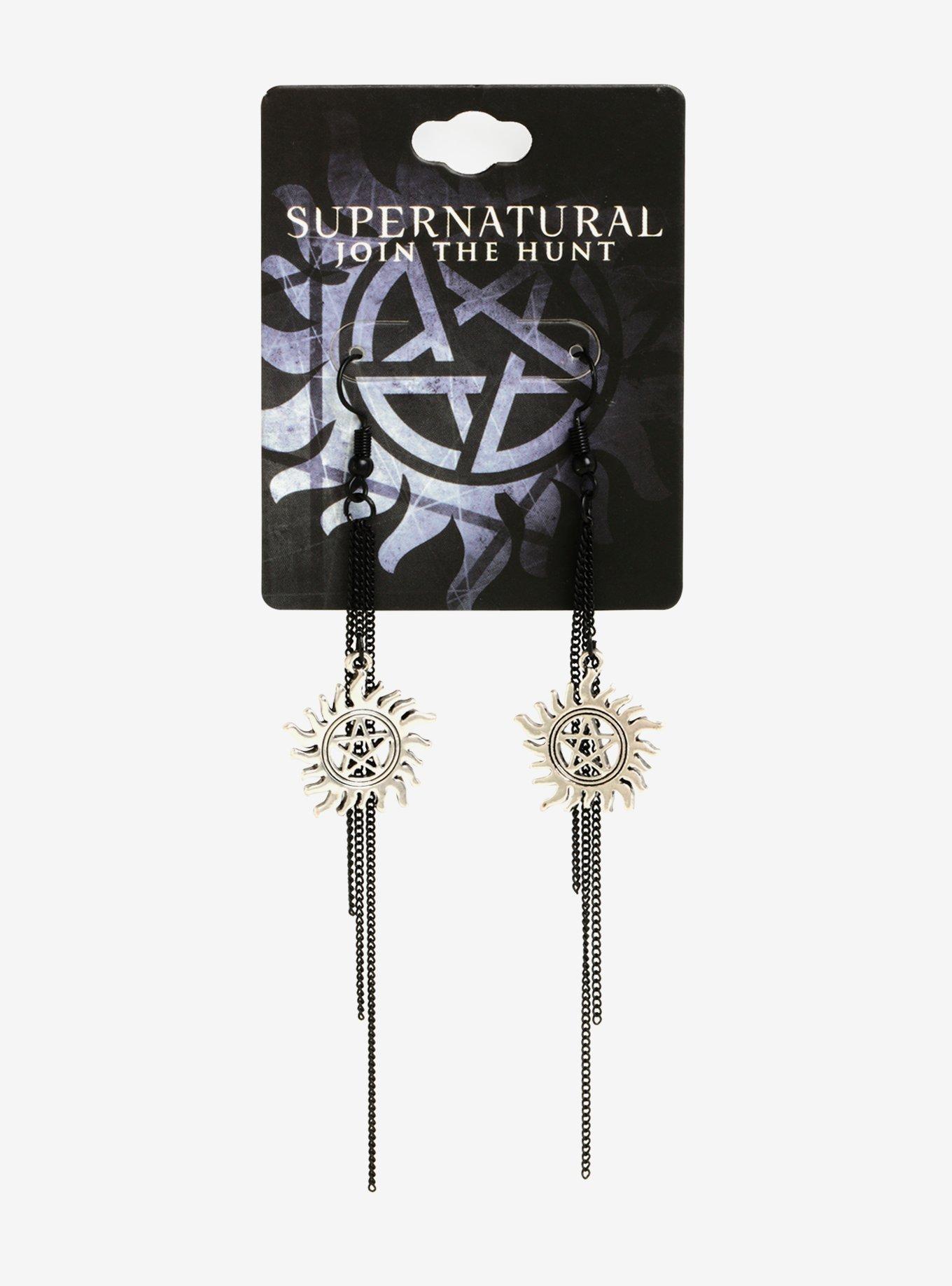 Supernatural Anti-Possession Dangle Earrings, , alternate