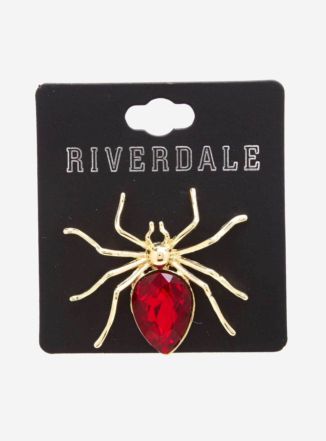 Riverdale Cheryl Blossom Inspired brooch pin spider brooch pin red spider  cool