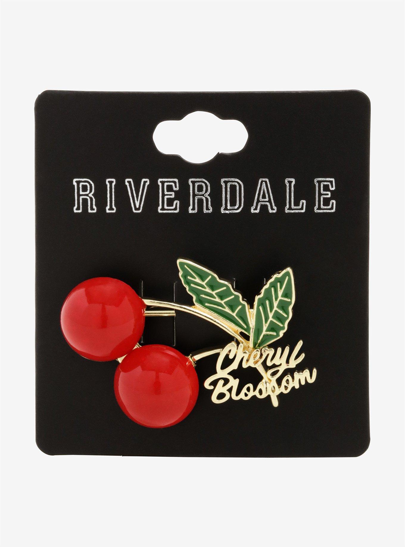 Riverdale Cheryl Blossom Cherry Pin Hot Topic Exclusive, , alternate